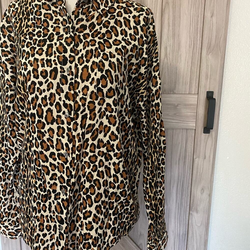 Scotch & Soda Small Animal Print Button Down Long… - image 3